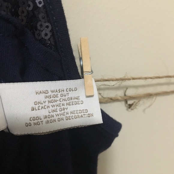 Chico's blue-sequence tank top 👚👚👠🕶👖 - Picture 6 of 7